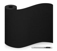 Feltrini Sedie Nero, Feltro Adesivo Forte, 40x200cm Feltrini per Mobili Pesanti, 3mm de Spessore Moquette Adesiva per Auto, Feltrino Autoadesivo per Sedie, Mobili, DIY, Cornici