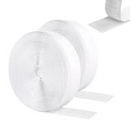 Feltro Adesivo Forte Biadesivo,Rotolo Adesivo Forte Per Zanzariere,Feltro Nastro Per Zanzariere,Biadesivo Sistema Di Fissaggio Hook & Loop,5M,Bianco