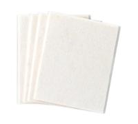 Feltro adesivo in lana 100 x 85 mm bianco, ideale per artigianato, decorazioni e riparazione di superfici.