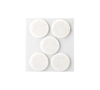 Feltro adesivo in lana 34 mm, colore bianco, ideale per artigianato e protezione delle superfici.