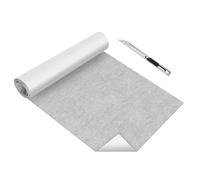 Feltro autoadesivo 40 x 200 cm, spessore 2 mm, adesivo multiuso in feltro con forbici per sedie e piedi per mobili, tagliare qualsiasi forma, feltrini per mobili grigio