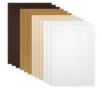Feltro marrone per fai da te, 12 pezzi, feltro da 1 mm, sottile, rigido, per fai da te, 20 x 30 cm