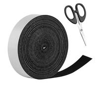 Feltro Nastro Adesivo Forte Nero, Biadesivo Strisce di Feltro, 4 cm x 8 m Nastro Autoadesivo in Feltros per Proteggere Mobili, Pavimenti in Legno, Sedie, Fai Da Te, Domestico, Ufficio(Nero)