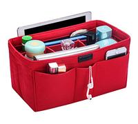 Feltro Organizer Borsa Donna, Ropch Bag in Bag Borsa Organizer Organizzatore Interno Purse per Borsetta per LV Speedy Neverfull (Rosso, XL)