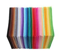 Feltro per lavoretti 40 pezzi di feltro non tessuto fai da te 10x10 cm, accessori for patchwork, confezione cucito, colori assortiti, morbidi Feltro artigianale morbido