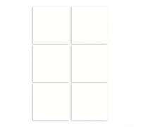 Feltro per protezione da parete per freccette e tabellone, autoadesivo per casa e bar, scudo per riduzione del rumore per piastrelle, bianco 600 x 600 x 12 mm (30 x 30 cm6)