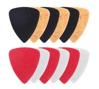 Feltro Plettri 3 MM Triangolari, 12 Pezzi per Ukulele e Banjo | Controllo Antiscivolo, Ritmo Preciso, Protezione Corde, Uso a Casa e Aula