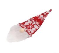Feltro Santa bottiglia di vino copertura riutilizzabile partito Decor | Squisito feltro fatto a mano, morbida barba di peluche, design riutilizzabile, aggiunge allegria festiva a qualsiasi tavola