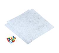 Feltro Scheda Piastrelle,6pz Auto Adesive Quadrato,Grigio