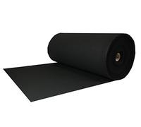 Feltro tascabile, feltro, 0,5 lfm, al metro, 4 mm di spessore, 1 m di larghezza, impregnato (nero)