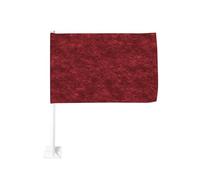 Feltro Texture Deep Crimson Red Car Flag Outdoor Window Clip 30x45 Cm Doppio Lato Decorazione Auto