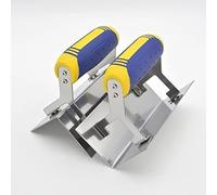 FEMACA 2 x Spatole Angolari Antiruggine, Cazzuola Angolare Interna ed Esterna in Acciaio Inox - Cazzuola per Bordi Interni ed Esterni con Impugnatura Morbida - Spatola Angolare per Stucco