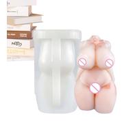 Female Body Candle Mold - 3D Hand Touching Girl Mold, Silicone Molds Epoxy Resin Silicone Moulds for Resin Casting Wax Aromatherapy Soap Moulds for DIY Making, Naked Women Men Body Shape Candle Mould