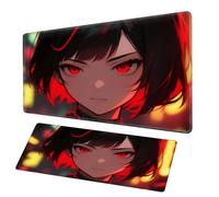 Female cartoon mouse pad, XXL mousepad | Non slip desktoppad | Precise control game mousepad | PC keyboard desktop pad suitable for assisting office games (39.4×19.7in)