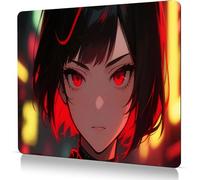 Female cartoon mouse pad, XXL mousepad | Non slip desktoppad | Precise control game mousepad | PC keyboard desktop pad suitable for assisting office games (9.4×7.9in)