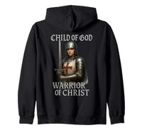 Female Knight: Guerriero di Cristo - Regno di Gerusalemme Felpa con Cappuccio