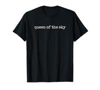 Female Pilot Queen of The Sky Maglietta