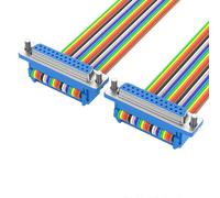 (female to male, 3m) DB25 Male Female Extension Cable 232 Serial Port Printer Data Cord for Computers and Communication Devices