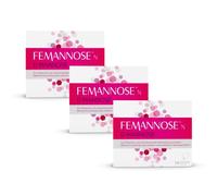 FEMANNOSE N | 14 granuli per bere con D-mannosio da 2.000 mg ed estratto di mirtillo rosso per la vescica (3 x 14 pezzi)