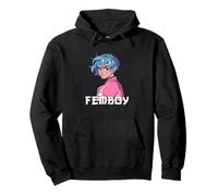Femboy Aesthetic Yaoi Anime Boy CrossSinging Felpa con Cappuccio