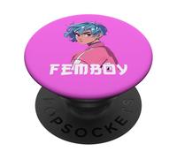 Femboy Aesthetic Yaoi Anime Boy CrossSinging PopSockets PopGrip Adesivo