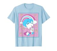 Femboy Chibi Anime Boy Drinking Japanese Strawberry Milk Maglietta