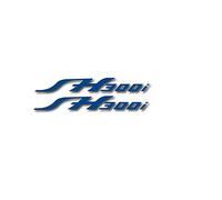 FEMEIN Adesivi Moto per Honda Sh 300i Sh300 I I SH300i Ruota di Bicicletta Riflettente Adesivo Impermeabile Serbatoio Casco Logo Decalcomanie (Color : Reflective Blue)