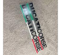 FEMEIN Multi Colore Vinile Adesivo Riflettente per Ducati 848 1199 1098 S 899 Logo Corpo Pedale Pannello Laterale Bandiera Italiana per Ducati Corse (Color : Black Letters)