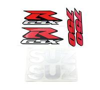 FEMEIN per Suzuki GSXR 1000 750 600 GSX-R K1 K2 K3 K4 K5 K6 K7 K8 K9 K10 Decalcomanie Emblema Moto Kit Carena Adesivi Laterali del Corpo Distintivo (Color : Small Silver 750)
