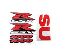 FEMEIN per Suzuki GSXR 1000 750 600 GSX-R K1 K2 K3 K4 K5 K6 K7 K8 K9 K10 Decalcomanie Emblema Moto Kit Carena Adesivi Laterali del Corpo Distintivo (Color : for 1000 Red)
