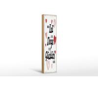 Femer Targa in legno, 46 x 10 cm, scritta "Zeit für Dinge die dich glücklich machen