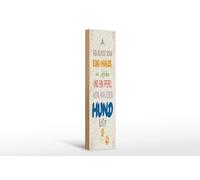 Femer Targa in legno con cane 46 x 10 cm Chi ha bisogno di una casa una scimmia e un cavallo