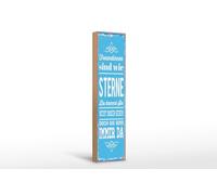 Femer Targa in legno con scritta 46 x 10 cm Amiche sind wie Sterne Blaues Deko Schild