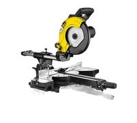 FEMI JOB LINE FM-TR1025B - Troncatrice Telescopica 2000W - Disco 255mm - Puntatore Laser - Compatta e Portatile 14.5Kg - Tavolo Girevole di Precisione - Grande Capacità di Taglio Legno e Alluminio