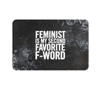 Feminist Is My Second Favorite F Word Tappeti Da Bagno Trappola Sporco Tappeto Da Bagno Assorbente Tappeto Entrata Per Corridoio Esterno Interno 40X60Cm