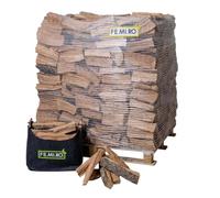 FEMIRO Legna da Ardere di Ulivo per Stufe su Bancale 700 kg - Legna per Stufe e Camini Piccoli 25/30 cm - 100% Ulivo Made in Italy - Inclusa Borsa Porta Legna da 57 Litri