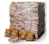FEMIRO - Legna da ardere per STUFE su BANCALE da 700kg - ideale per piccole stufe e camini cm 25/30 con quattro sacchi di legnetti accendifuoco (faggio/abete)