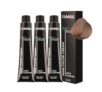 FemMas 3 colori per capelli Pure & Mix Mousse I crema per capelli con olio di argan, cheratina e ceramidi, colorazione permanente o tinta per risultati di colore brillanti, 100 ml
