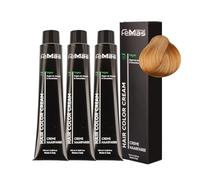 FemMas Colore per Capelli 3x Biondo Chiaro Oro Intenso 8.33 I Colore in Crema per Capelli con Olio di Argan, Cheratina & Ceramidi I Colorazione o Tintura per Capelli Duratura per Risultati di Colore