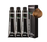 FemMas Colore per Capelli 3x Biondo Medio Dorato 7.3 | Colore per Capelli in Crema con Olio di Argan, Cheratina e Ceramidi | Come colorazione permanente o tonalizzazione per risultati di colore
