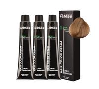 FemMas Colore per capelli 3x Biondo medio sabbia 7.7 | Colore per capelli in crema con olio di argan, cheratina e ceramidi | Come colorazione permanente o tonalizzazione per risultati di colore