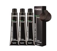 Femmas, Colore per capelli 3x Castano Chiaro Freddo 5.91 I Colore in crema per capelli con olio di argan, cheratina e ceramidi I Colorazione o tonalizzazione duratura per capelli per risultati di