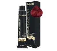FemMas Colore per capelli biondo medio rosso intenso 7.66 I crema color capelli con olio di argan, cheratina e ceramidi, colorazione permanente o tinta per risultati luminosi, 100 ml