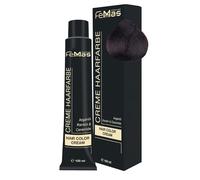 FemMas Colore per capelli castano medio cioccolato intenso 4.99 I crema professionale per capelli con olio di argan, cheratina e ceramidi, colorazione permanente o tinta per risultati luminosi, 100 ml
