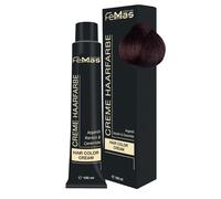 FemMas Colore per capelli castano medio rame 4.4 I crema professionale per capelli con olio di argan, cheratina e ceramidi, come colorazione permanente per capelli o tintura per risultati di colore