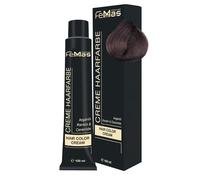 FemMas Colore per capelli crema professionale per capelli in marrone con olio di argan nutriente, cheratina e ceramidi I come colorazione permanente per capelli o tintura (Marrone chiaro 5, 100 ml)