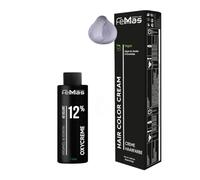 Femmas Set di colori per capelli ultra viola 902 S I Hair Color Cream 100 ml + Oxycreme 100 ml 12% I Colorazione permanente per capelli + sviluppatore, delicato e duraturo, colore per capelli per la