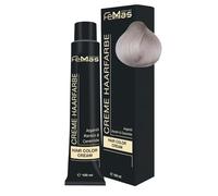 FemMas - Tintura per capelli biondo chiaro cenere 11.1, crema colorante professionale con olio di argan, cheratina e ceramidi, colorazione permanente o tintura, per risultati brillanti e durevoli, da