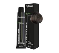 FemMas - Tintura per capelli biondo medio cenere 7.11, crema colorante professionale con olio di argan, cheratina e ceramidi, colorazione permanente o tintura, per risultati brillanti e durevoli, da