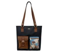 Femme Cuir Vegan Bleu Foncé Sac d'épaule - Todo Bien Motif
